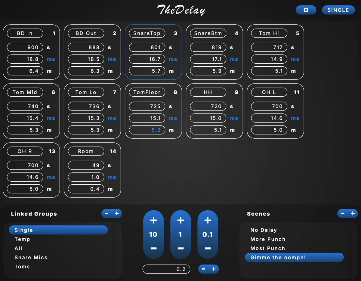 User interface of the plug-in's pro mode